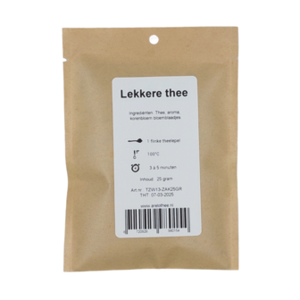 Lekkere thee zakje 25 gram