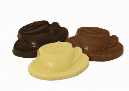 Theekopjes chocolade