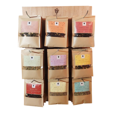 Verkoopdisplay 25 gram 3x3 - 9 haken - ARELO